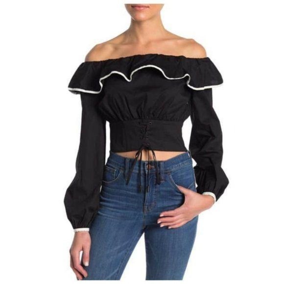 Lovers + Friends Off The Shoulder Corset Top